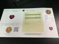 CERTIFIED NATURAL RUBY 2.57 CARAT HEART SHAPE.