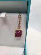 Ruby & Diamond Dangle Earrings