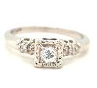 14kt White gold RBC diamond ring