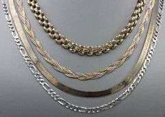 Group lot of 5 Vintage 925 sterling silver necklaces