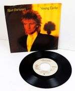 1981 Rod Steward, Young Turks 45 Record w/DJ