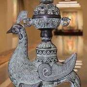 Mythical Phoenix Bronze-Style Incense Burner