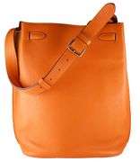 Hermes So Kelly 26 Orange Togo Leather Shoulder Bag