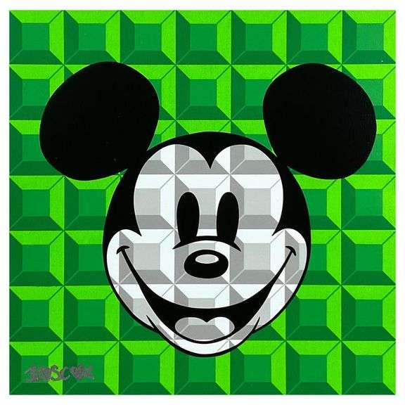 "Green 8-Bit Mickey" by Tennessee Loveless
