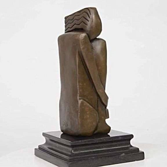 Bronze Woman Gives Life Metal on Base