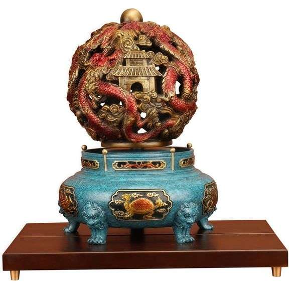 Solid Copper Feng Shui Dragon Ball