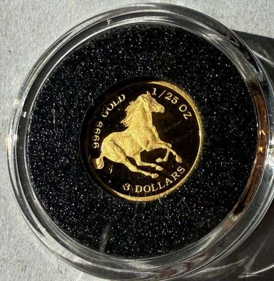 2008 1 /25 Troy oz Tuvalu Proof $3 Gold