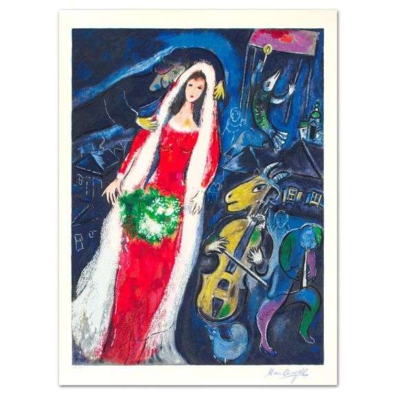 "Maries Au Village" by Marc Chagall (1887-1985)