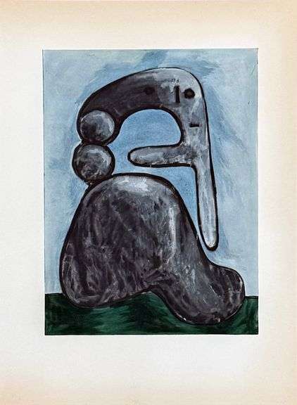 Collectible Vintage Picasso Original Pochoir Circa 1955,  Naked Woman