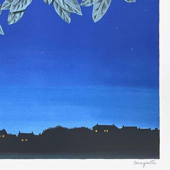 "La Page Blanche (The White Page)" by Rene Magritte 1898-1967 (After)