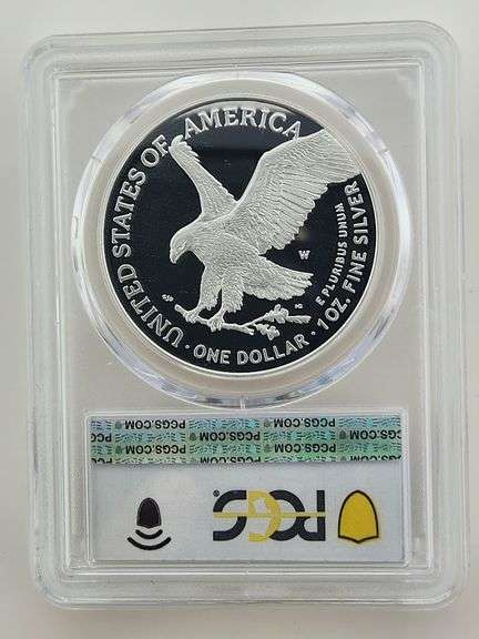2025-W American Silver Eagle W/ Laser Privy, PCGS PR69