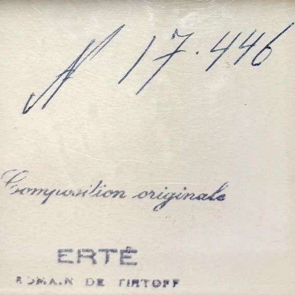 "Pickpockets, Ecoliere, August 29, 1962" by Erte (1892-1990)