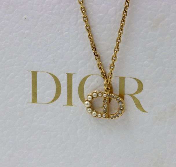 Dior petit CD Duo pendant on chain
