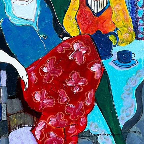 "Sisters" by Itzchak Tarkay (1935-2012)