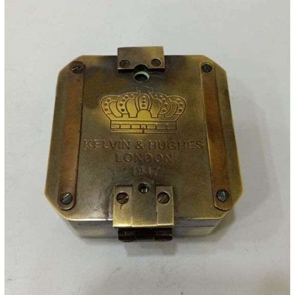 Solid Brass Vintage-Style Compass