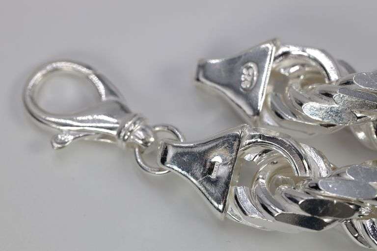 Sterling Silver Heavy Diamond-Cut Rope Chain 18mm Solid 925 Italy New Men's Necklace 26"