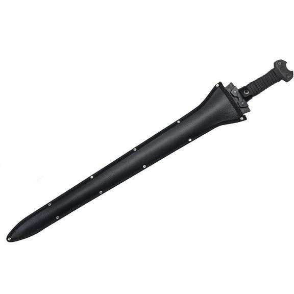 Handmade Full Tang Steel Chopping Sword with Leather Sheath