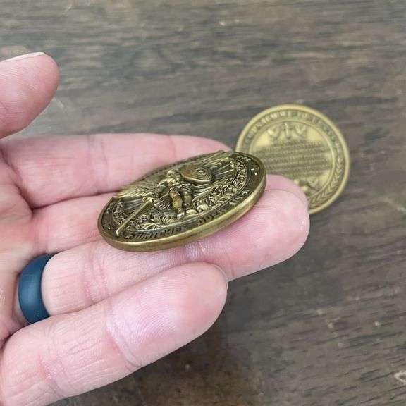 Archangel Michael Coin for Protection