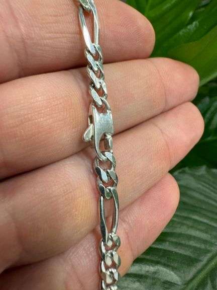 Sterling Silver 925 6mm Medical Alert Bracelet 8"