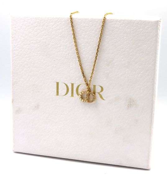 Dior petit CD Duo pendant on chain