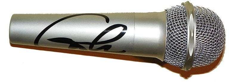 Eric Clapton Autographed Facsimile Signed Microphone