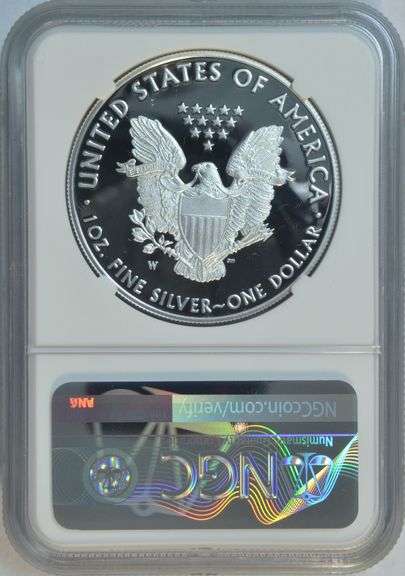 Flawless Signature Series 2021-W (T-1) $1 Silver Eagle. NGC PF70UC