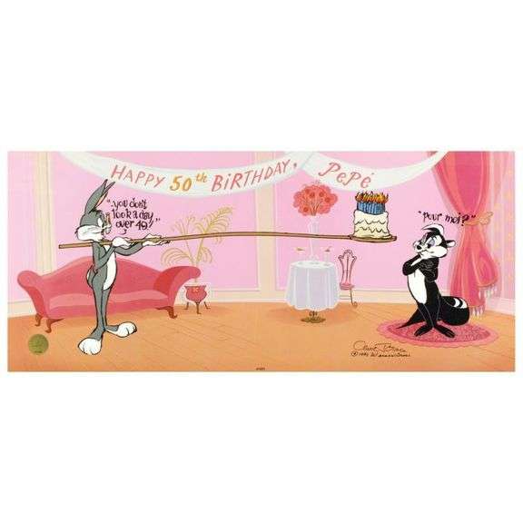 "Pepe's 50th Birthday" by Chuck Jones (1912-2002)