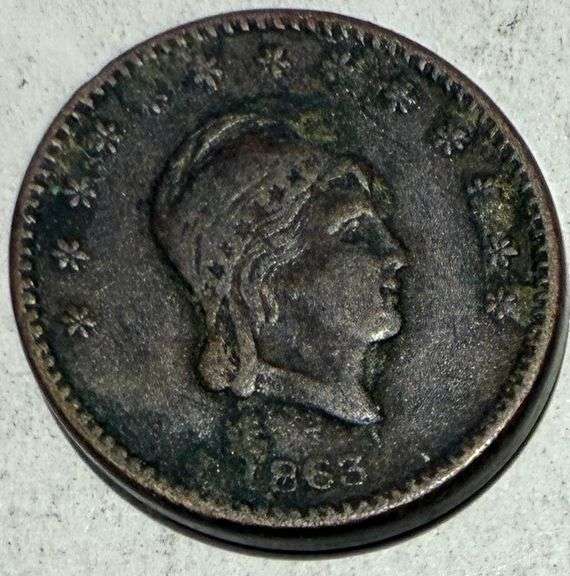 1863 S T Martin Ohio Store Card CWT