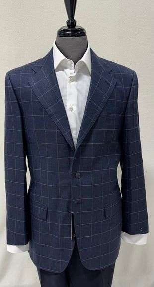 Plait Navy 2-Button Notch lapel, Modern Fit Sport Jacket