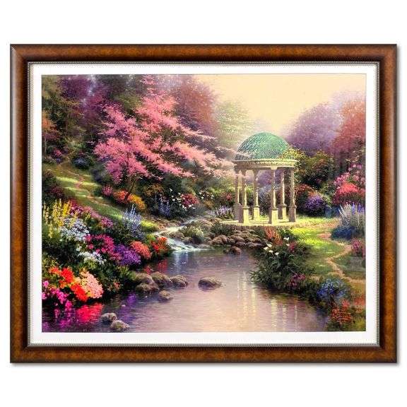 "Pools of Serenity" by Thomas Kinkade (1958-2012)