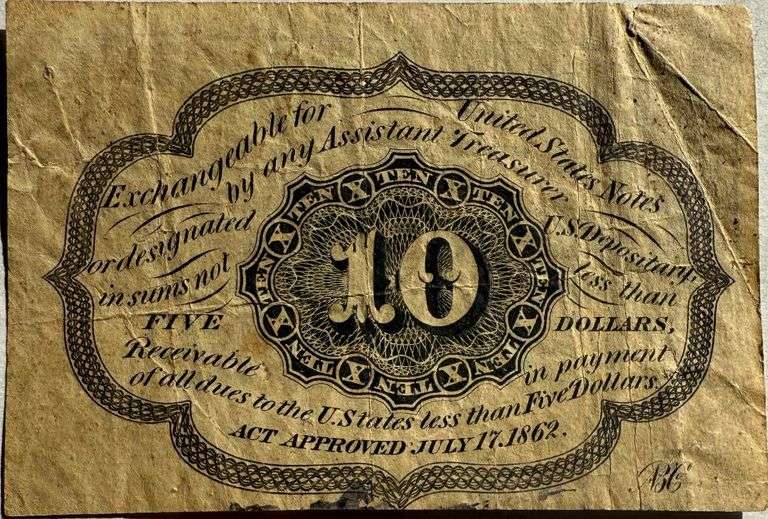 Ten Cent Fractional Currency Note