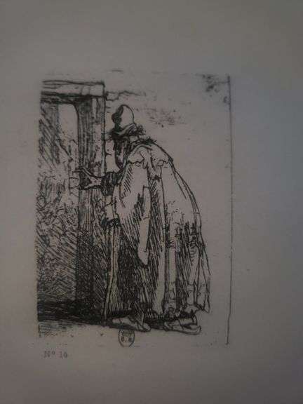 Collection of 15 Very Rare Etchings After Rembrandt (c. 1880)