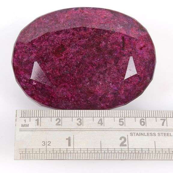 Magnificent Certified Museum Size 1660 Ct Natural Red Ruby Solitaire