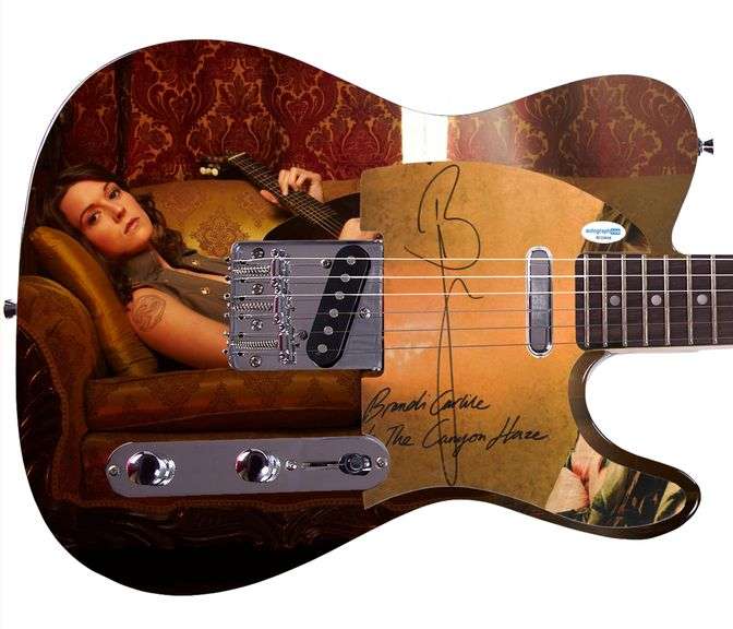 Belinda Carlisle The Go-Go’s Autographed Custom Graphics Guitar ACOA