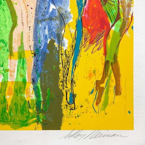 "Panteras" by LeRoy Neiman (1921-2012)