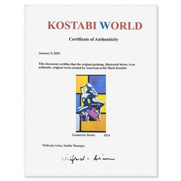 "Geometric Desire" by Mark Kostabi