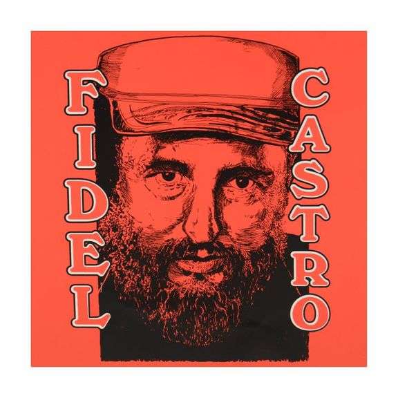 "Fidel Castro" by Steve Kaufman (1960-2010)