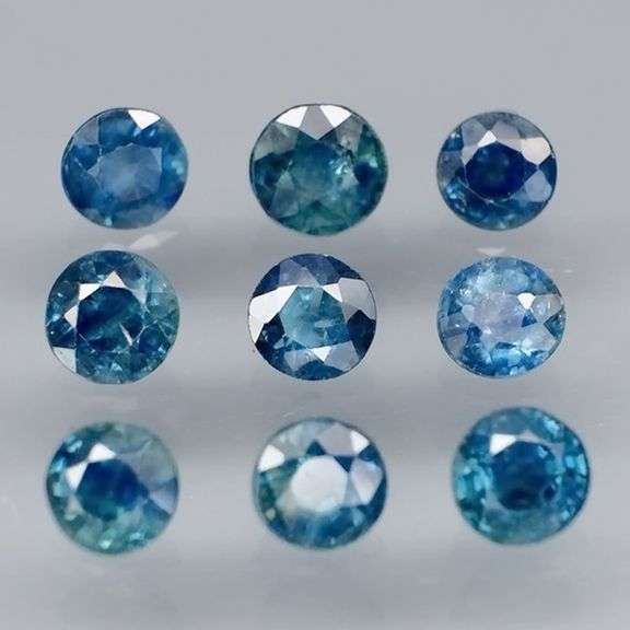 3.12ct set of rich blue green Australian Sapphires! Heated only!