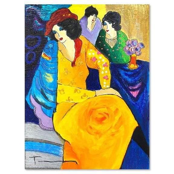 "Blue Mood" by Itzchak Tarkay (1935-2012)