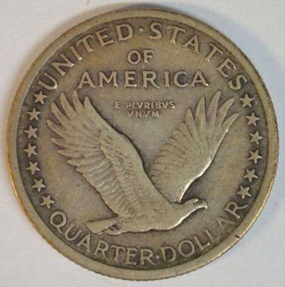 Sharp 1917-P Type 1 Standing Liberty Quarter in XF