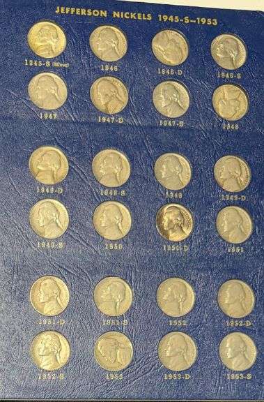 Jefferson Nickels 1938-1964 Complete