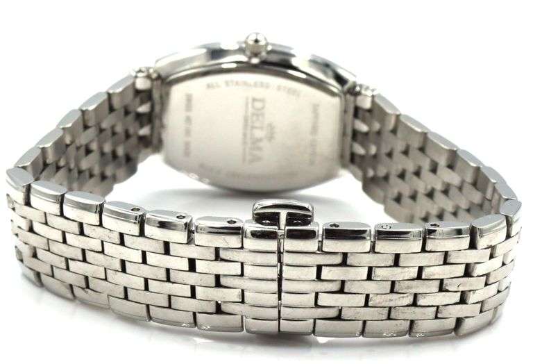 Delma quartz white dial watch