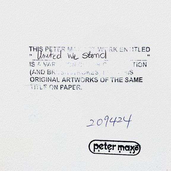 "Liberty, Earth and Flag" by Peter Max