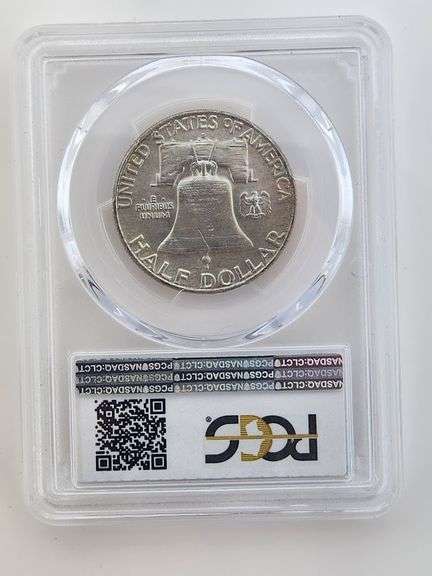 1952-D Franklin Half Dollar, PCGS MS62 FBL