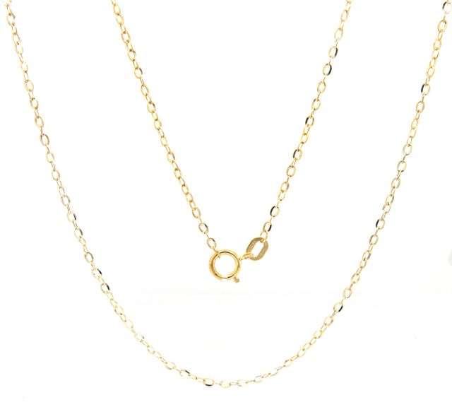 14kt Yellow gold cable chain necklace
