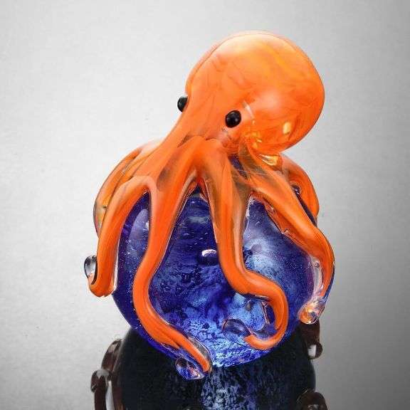 Art Glass Octopus Paperweight