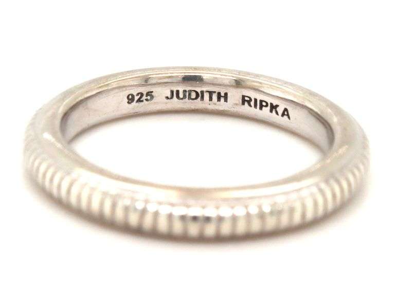 925 Sterling silver Judith Ripka Verona stackable band