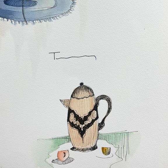 "Untitled" by Itzchak Tarkay (1935-2012)