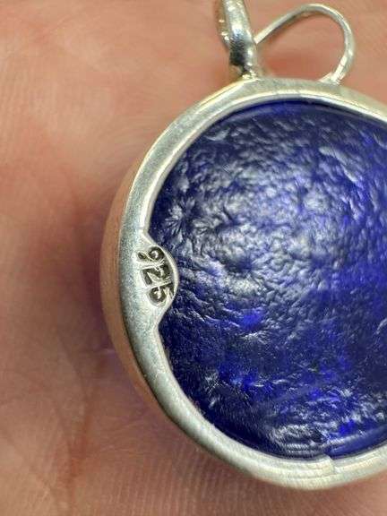 Sterling Silver 925 One of a Kind Dichroic Glass Pendant
