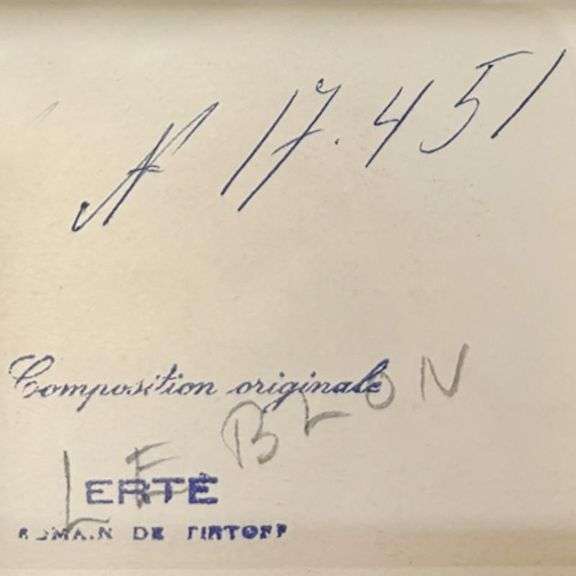 "Pickpockets, Ecolier, September 7, 1962" by Erte (1892-1990)